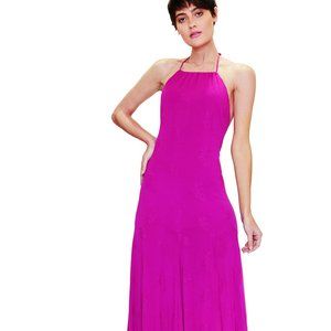 Maxi Dress Pink Open Back